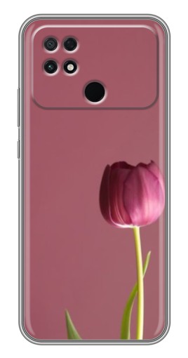 Чехол с картинкой "Розовый тюльпан" для Xiaomi POCO C40