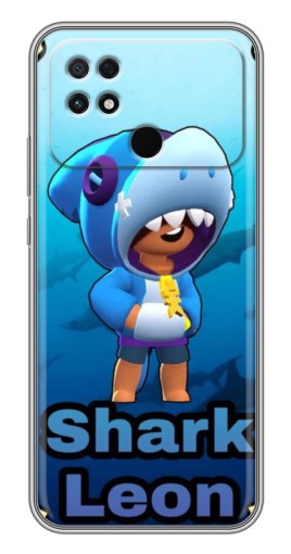 Силиконовый чехол с изображением "Shark Leon" для Xiaomi POCO C40