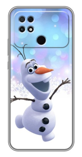 Чехол с картинкой "Снеговик Олаф" для Xiaomi POCO C40