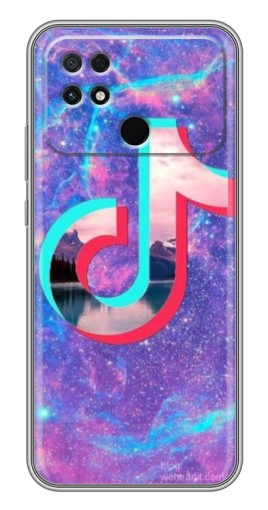 Чехол с печатью "ТикТок мраморный" для Xiaomi POCO C40