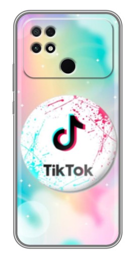 Чехол с картинкой "TikTok принт" для Xiaomi POCO C40