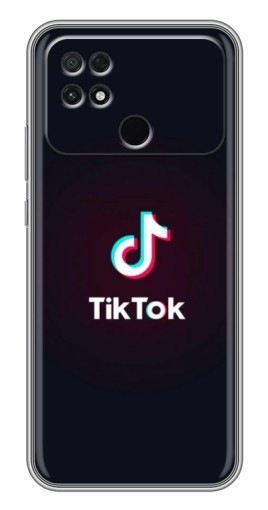 Чехол с картинкой "TikTok темный" для Xiaomi POCO C40