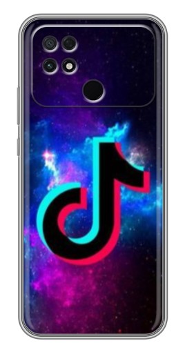 Чехол с картинкой "ТикТок в космосе" для Xiaomi POCO C40