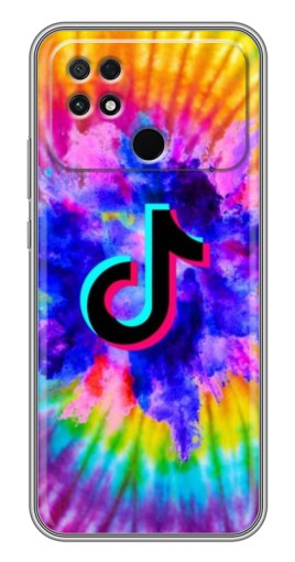 Чехол с картинкой "TikTok в красках" для Xiaomi POCO C40