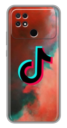 Силиконовый чехол с изображением "ТикТок в тучах" для Xiaomi POCO C40