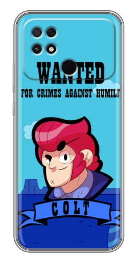 Чехол с печатью "WANTED COLT" для Xiaomi POCO C40