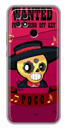 Чехол с принтом "WANTED POCO" для Xiaomi POCO C40