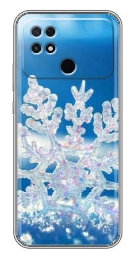Чехол с печатью "Яркая снежинка" для Xiaomi POCO C40