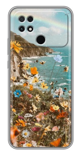 Силиконовый чехол с изображением "Яркие полевые цветы" для Xiaomi POCO C40