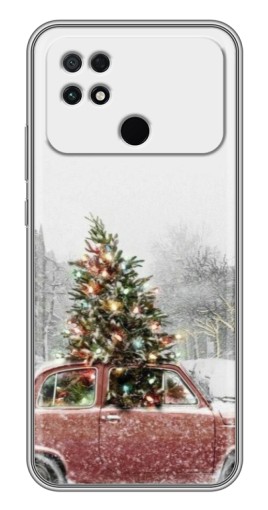 Чехол с принтом "Елка в машине" для Xiaomi POCO C40