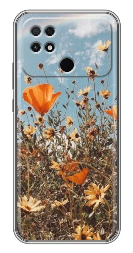 Чехол с печатью "Желтые цветы" для Xiaomi POCO C40