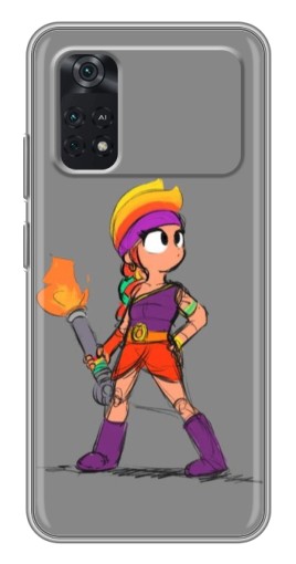 Чехол с печатью "Amber с факелом" для Xiaomi POCO M4 Pro 4G