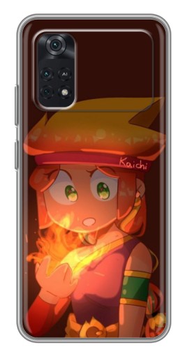 Чехол с принтом "Amber с огнем" для Xiaomi POCO M4 Pro 4G