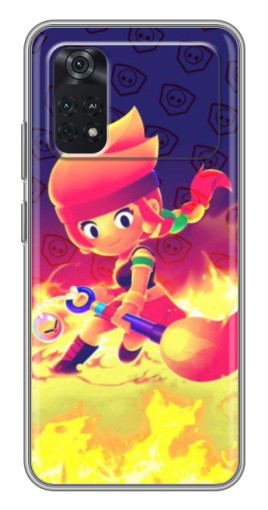 Чехол с картинкой "Амбер в огне" для Xiaomi POCO M4 Pro 4G