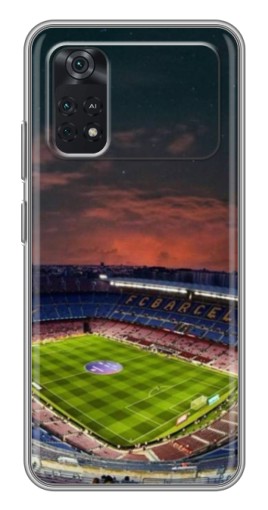 Силиконовый чехол с изображением "Камп Ноу" для Xiaomi POCO M4 Pro 4G