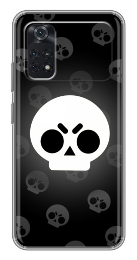Силиконовый чехол с изображением "Череп" для Xiaomi POCO M4 Pro 4G
