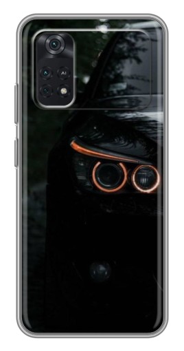 Силиконовый чехол с изображением "Черный БМВ" для Xiaomi POCO M4 Pro 4G