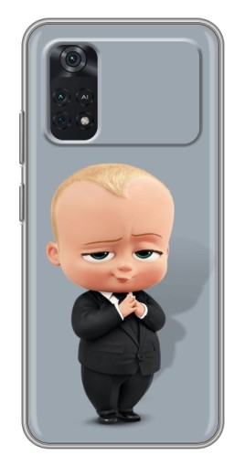 Силиконовый чехол с изображением "Деловой ребенок" для Xiaomi POCO M4 Pro 4G