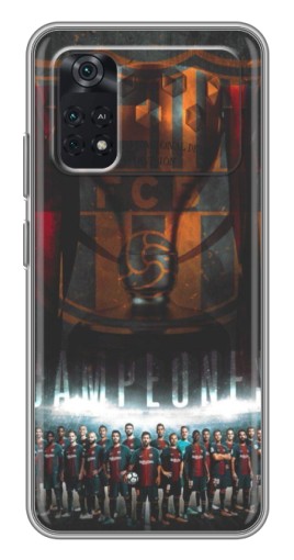 Силиконовый чехол с изображением "FCB Campeones" для Xiaomi POCO M4 Pro 4G
