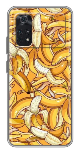Силиконовый чехол с изображением "Фон бананов" для Xiaomi POCO M4 Pro 4G