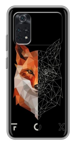 Силиконовый чехол с изображением "Fox" для Xiaomi POCO M4 Pro 4G