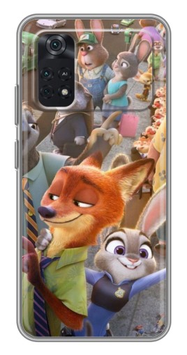 Силиконовый чехол с изображением "Герои Зверополис" для Xiaomi POCO M4 Pro 4G