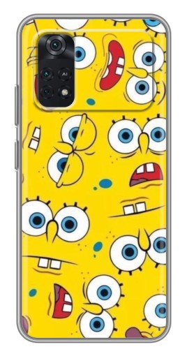 Чехол с картинкой "Глаза Спанч-Боба" для Xiaomi POCO M4 Pro 4G