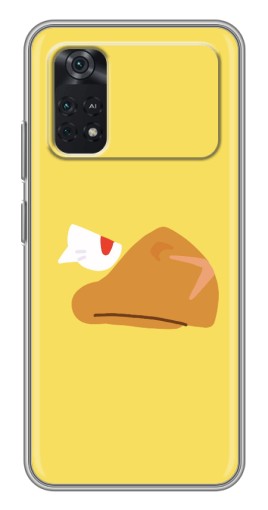 Силиконовый чехол с изображением "Gold Crow" для Xiaomi POCO M4 Pro 4G