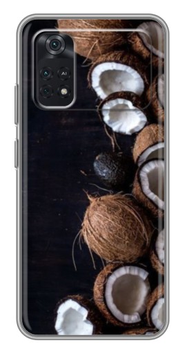 Чехол с принтом "Кокосы на черном" для Xiaomi POCO M4 Pro 4G