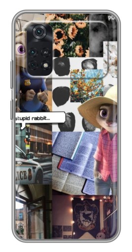 Силиконовый чехол с изображением "Коллаж Джуди" для Xiaomi POCO M4 Pro 4G
