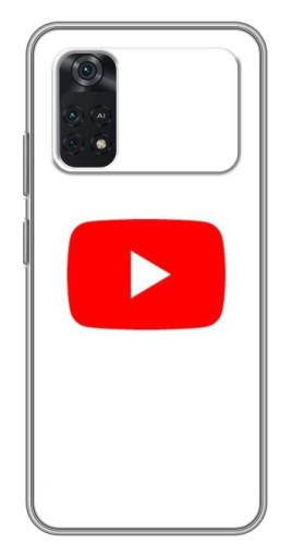 Силиконовый чехол с изображением "Красная кнопка" для Xiaomi POCO M4 Pro 4G