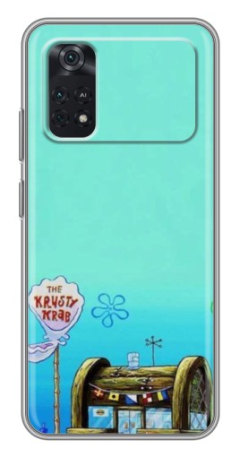 Силиконовый чехол с изображением "Krusty Krab" для Xiaomi POCO M4 Pro 4G