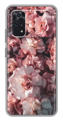 Силиконовый чехол с изображением "Куст роз" для Xiaomi POCO M4 Pro 4G