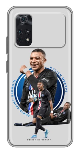 Чехол с принтом "Kylian Mbappe" для Xiaomi POCO M4 Pro 4G