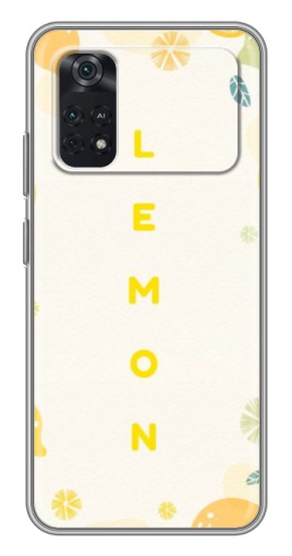 Силиконовый чехол с изображением "Lemon" для Xiaomi POCO M4 Pro 4G