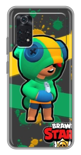 Чехол с печатью "Leon Brawl Stars" для Xiaomi POCO M4 Pro 4G