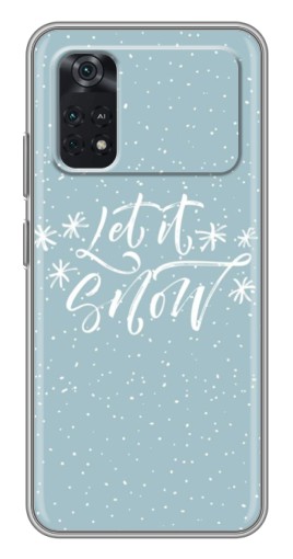 Чехол с картинкой "Let it Snow" для Xiaomi POCO M4 Pro 4G