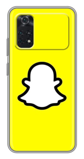 Чехол с печатью "Лого Snapchat" для Xiaomi POCO M4 Pro 4G