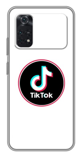 Чехол с картинкой "Лого Тик Ток" для Xiaomi POCO M4 Pro 4G