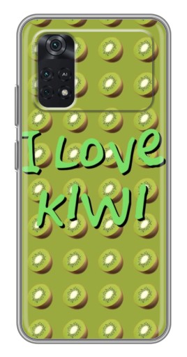 Силиконовый чехол с изображением "Love Kiwi" для Xiaomi POCO M4 Pro 4G