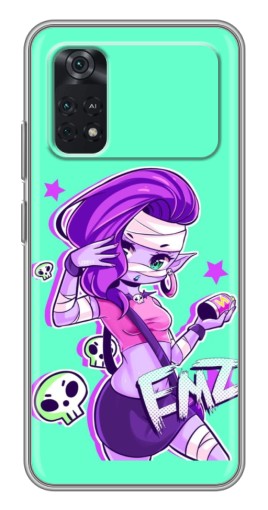 Силиконовый чехол с изображением "Милая Emz" для Xiaomi POCO M4 Pro 4G