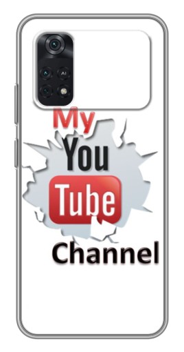 Чехол с принтом "My YouTube" для Xiaomi POCO M4 Pro 4G