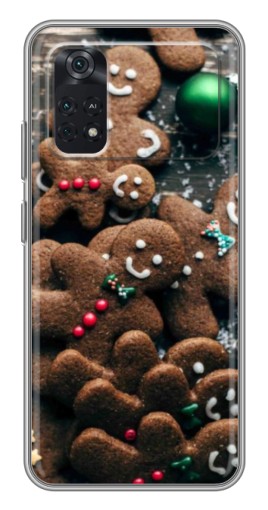 Чехол с печатью "Новогодние человечки" для Xiaomi POCO M4 Pro 4G