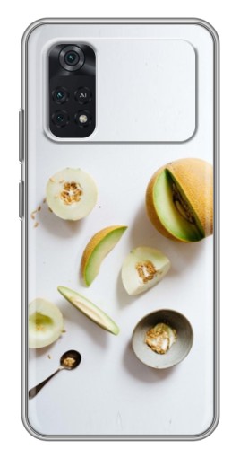 Чехол с картинкой "Обед из дынь" для Xiaomi POCO M4 Pro 4G