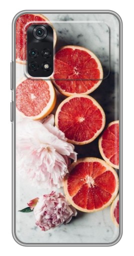 Чехол с картинкой "Половинки грейпфрутов" для Xiaomi POCO M4 Pro 4G