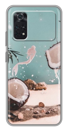 Чехол с принтом "Половинки кокоса" для Xiaomi POCO M4 Pro 4G