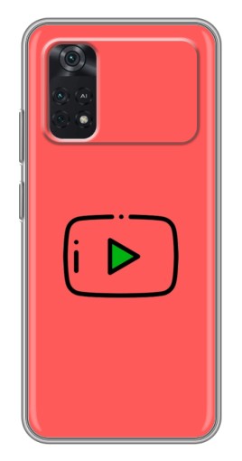 Чехол с принтом "Рисованная кнопка" для Xiaomi POCO M4 Pro 4G
