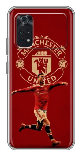 Силиконовый чехол с изображением "Ronaldo в МЮ" для Xiaomi POCO M4 Pro 4G