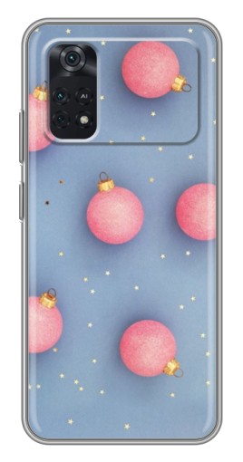 Силиконовый чехол с изображением "Розовые шары" для Xiaomi POCO M4 Pro 4G