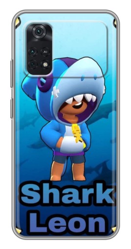 Силиконовый чехол с изображением "Shark Leon" для Xiaomi POCO M4 Pro 4G